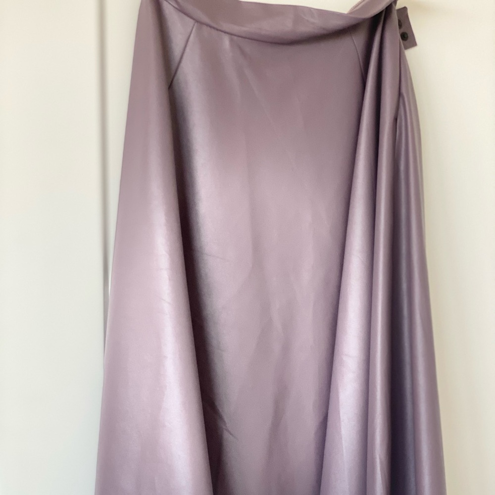 Faux leather skirt